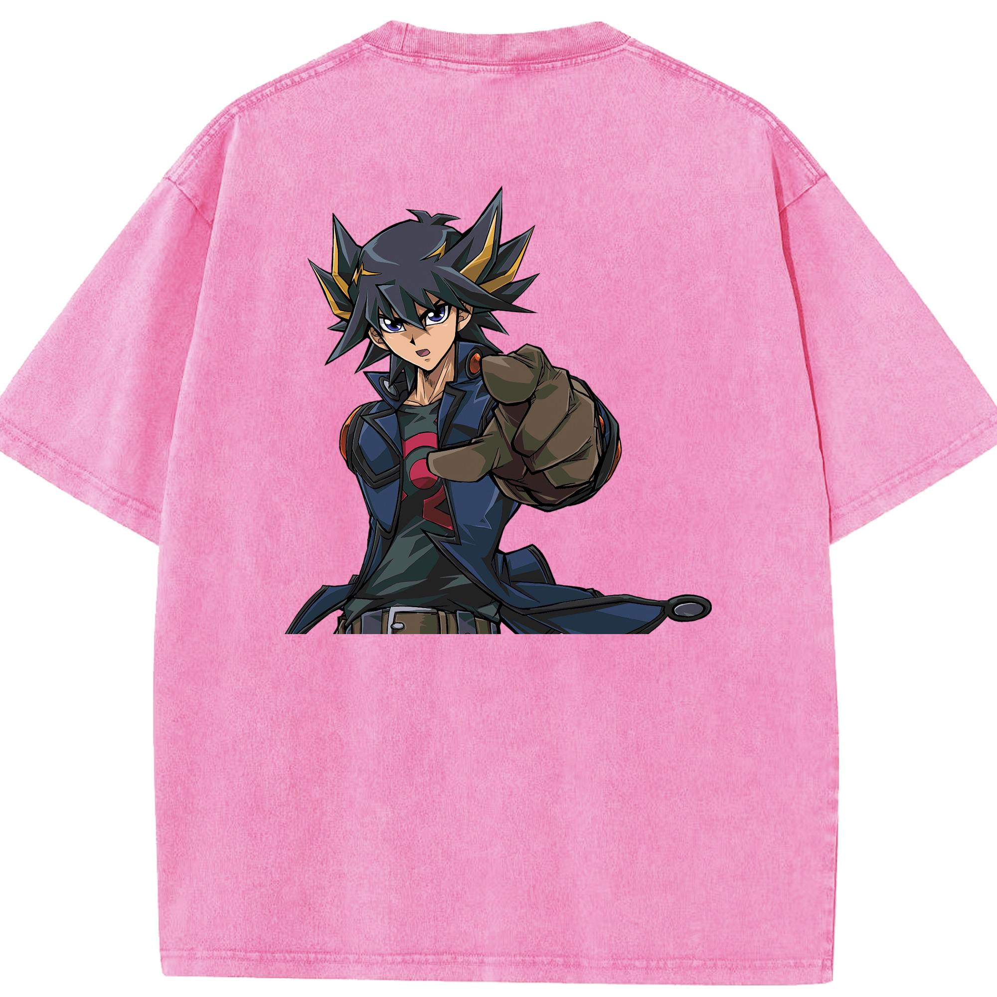 （画像用） 遊☆戯☆王 Yu-Gi-Oh! 綿100% ヴィンテージ風 半袖Tシャツ（背面プリント）